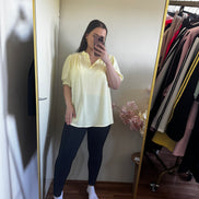 Plus size t-shirt met v hals (tm 48/50)