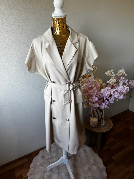 Blazer jurk met ceintuur – plus size
