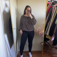 Blouse met stippen (tm 42/44)