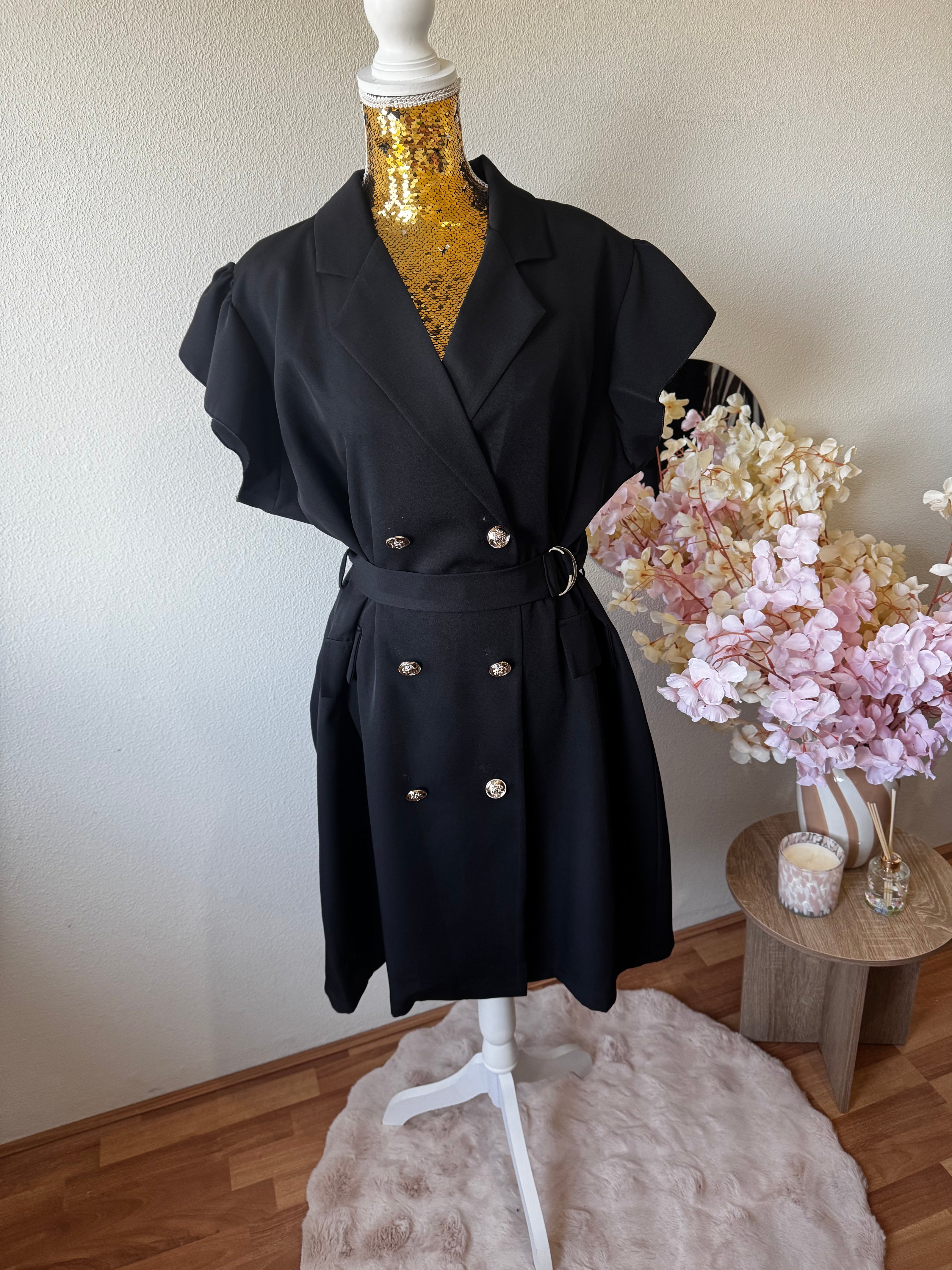 Blazer jurk met ceintuur – plus size