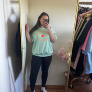 T-shirt jogging stof - plus size (tm 48)