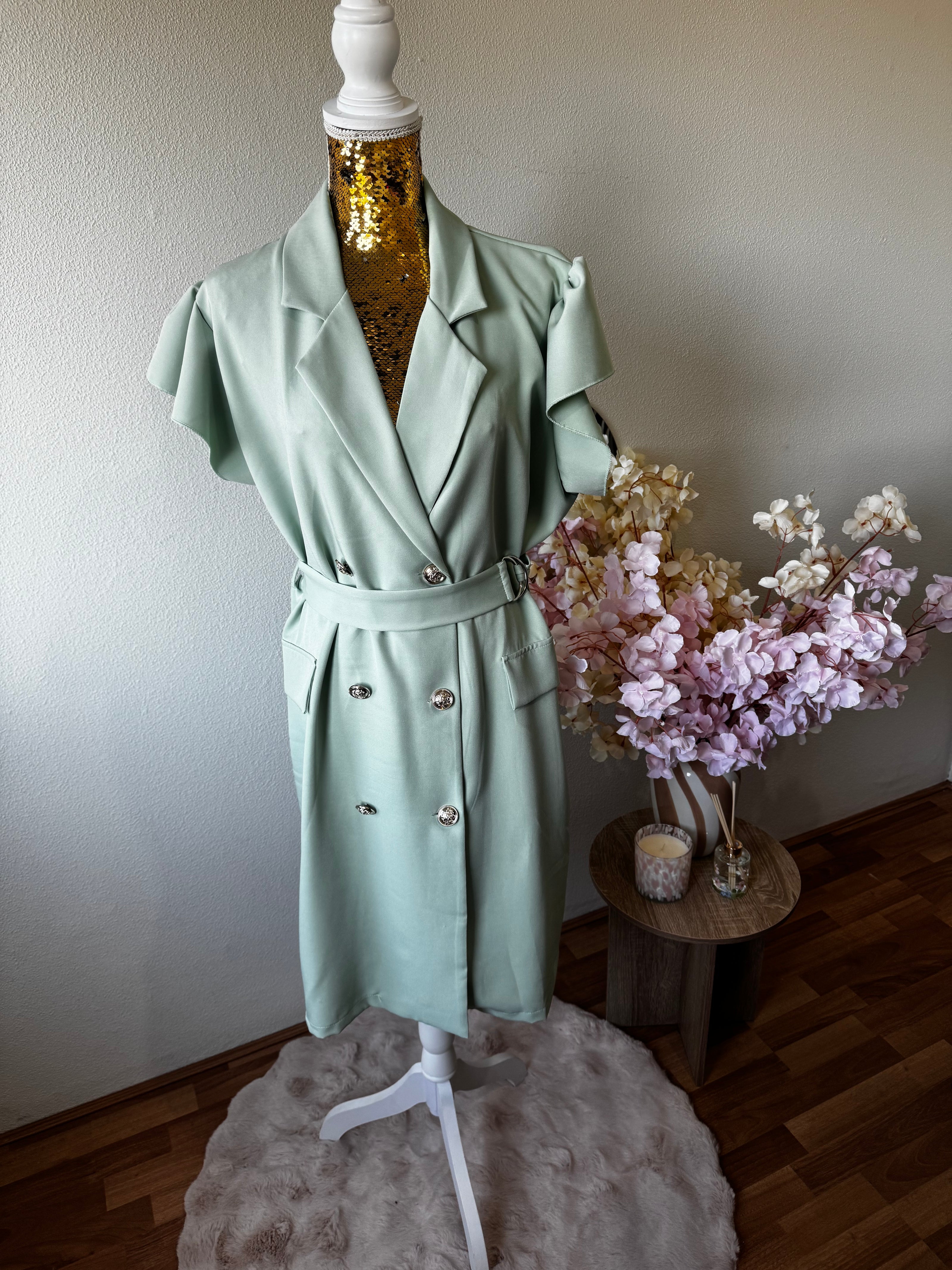 Blazer jurk met ceintuur – plus size