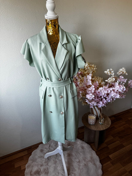 Blazer jurk met ceintuur – plus size