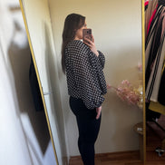 Blouse met stippen (tm 42/44)