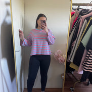 Longsleeve met strepen (tm 42/44)