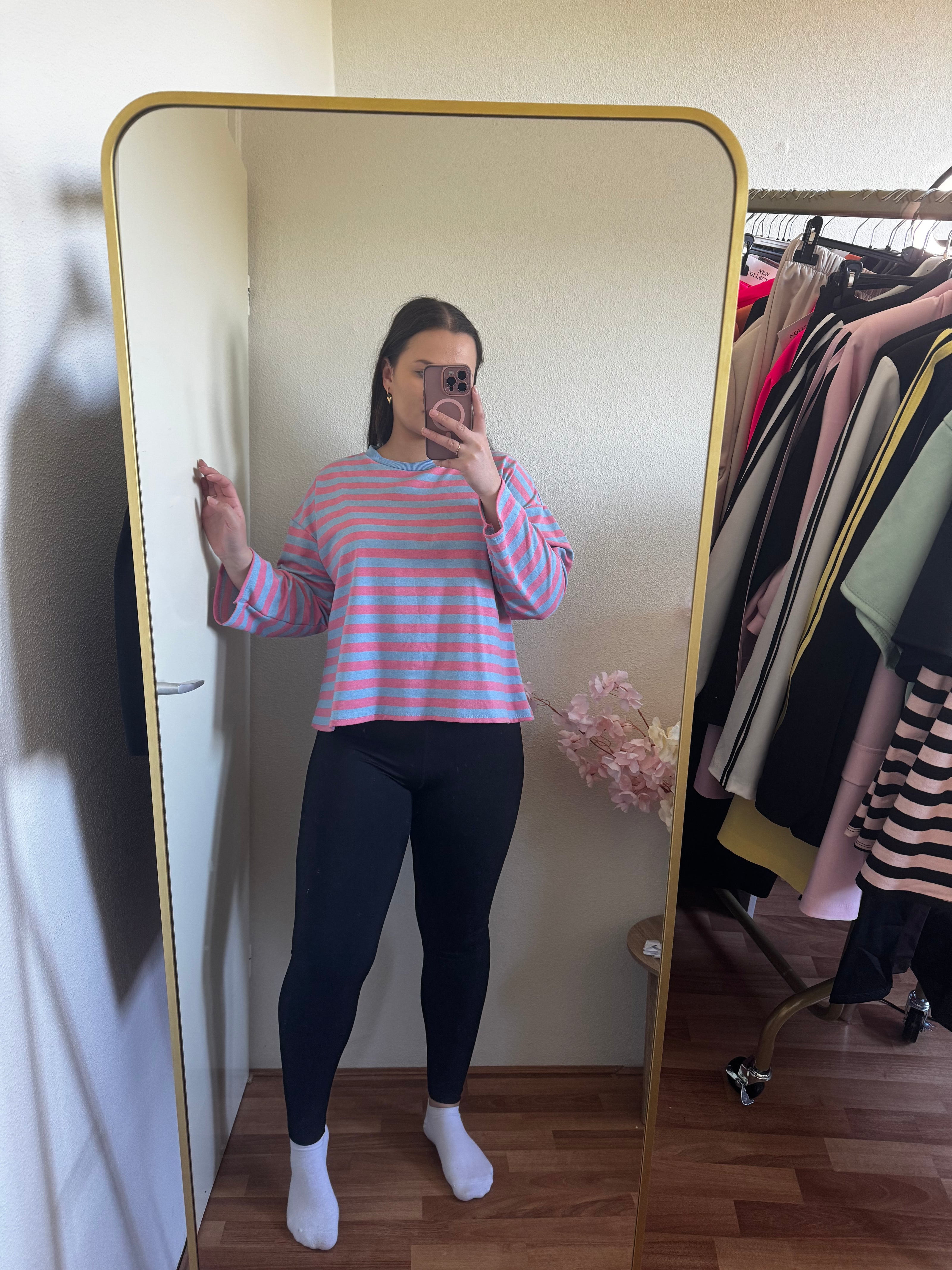 Longsleeve met strepen (tm 42/44)