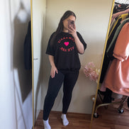 T-shirt jogging stof - plus size (tm 48)