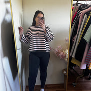 Longsleeve met strepen (tm 42/44)