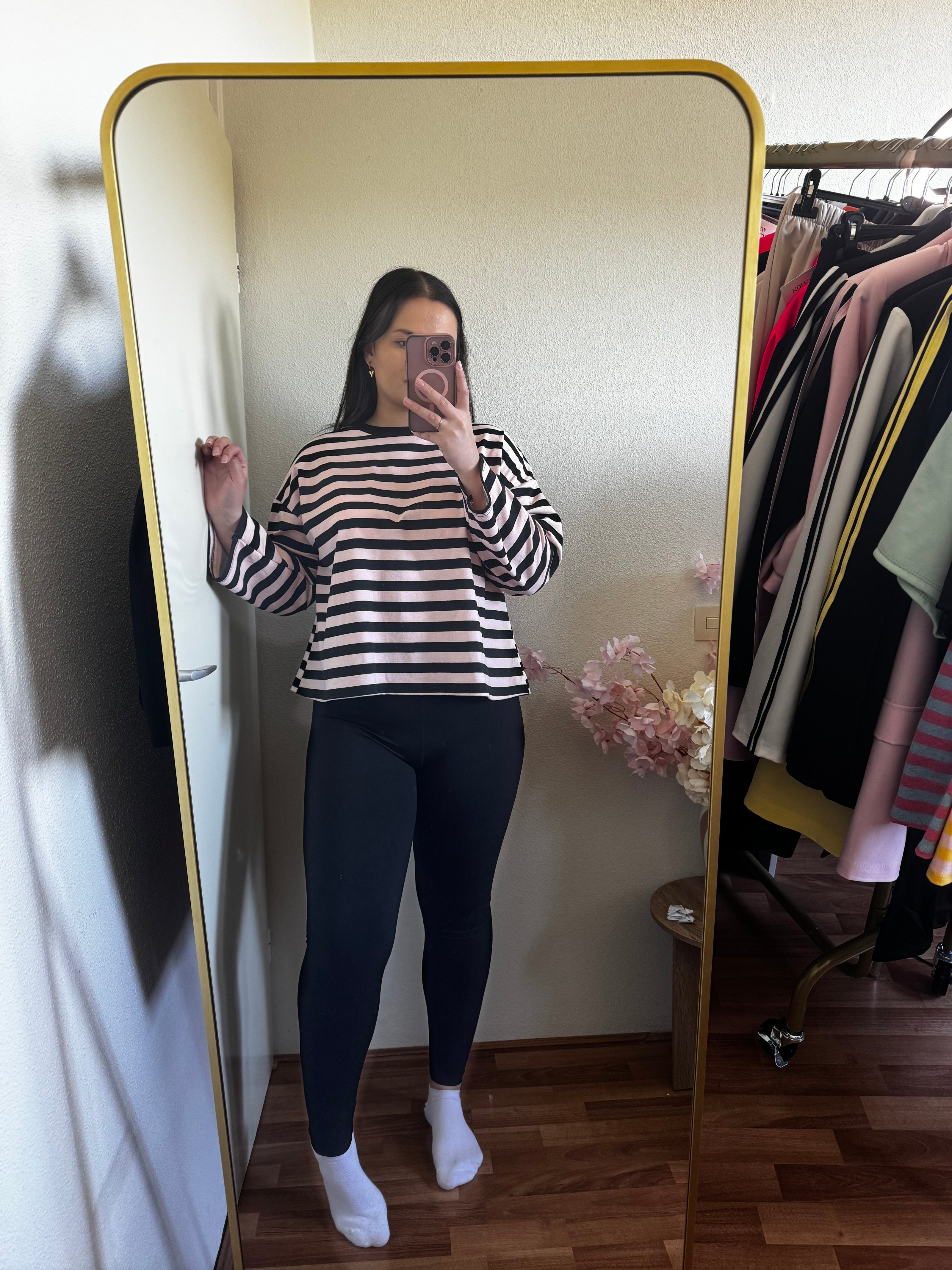 Longsleeve met strepen (tm 42/44)