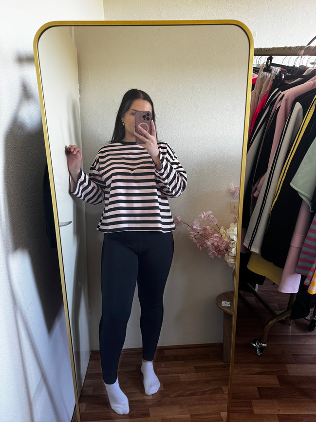 Longsleeve met strepen (tm 42/44)