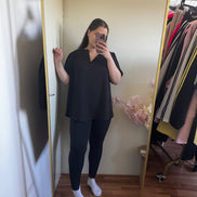 Plus size t-shirt met v hals (tm 48/50)
