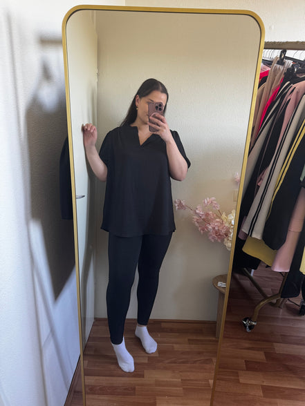 Plus size t-shirt met v hals (tm 48/50)